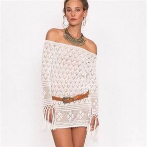 RESERVED DO NOT BUY NWT Spell Leila Off The Shoulder Mini Dress